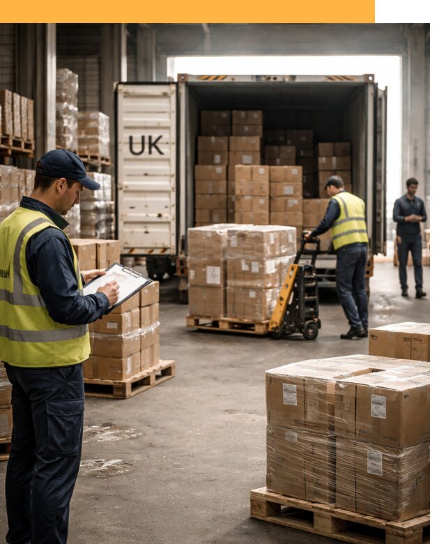 Доставка грузов из Великобритании с таможенным оформлением от 12811