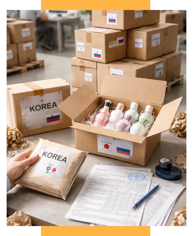 Доставка косметики из Кореи от 8712 р. под ключ | СетСервис-Ктр