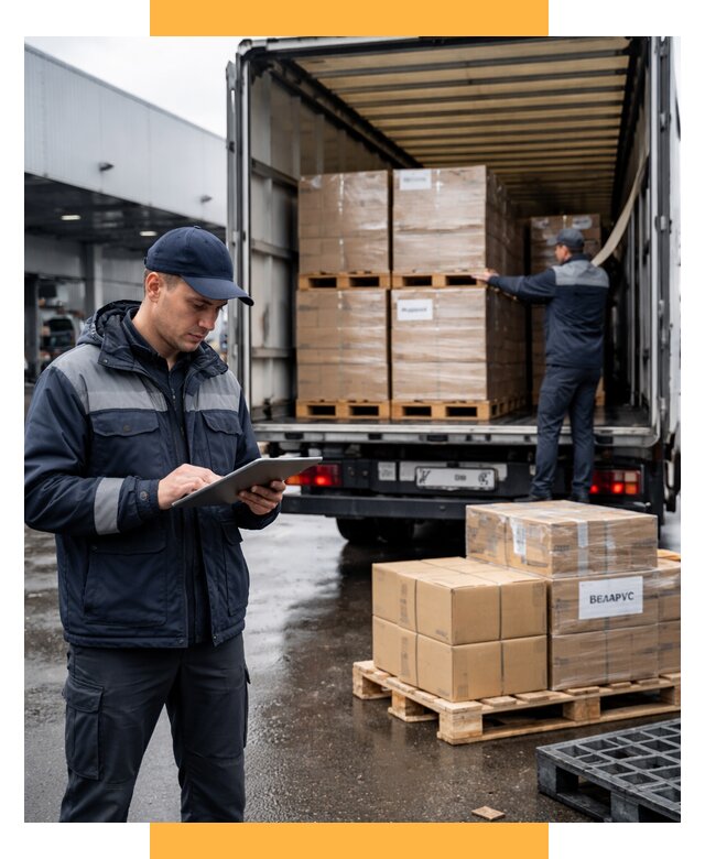 Доставка грузов из Беларуси от 15374 р. логистика СетСервис-Ктр
