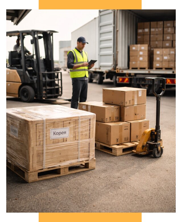 Доставка грузов в Корею из России от 35872 р. | СетСервис-Ктр