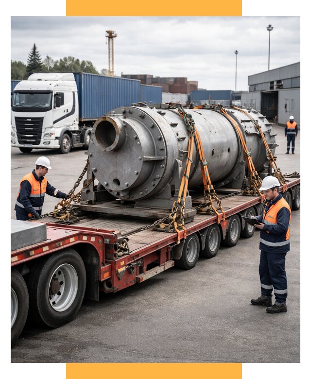 Перевозка тяжеловесных грузов под ключ от 153735 р. | СетСервис-Ктр